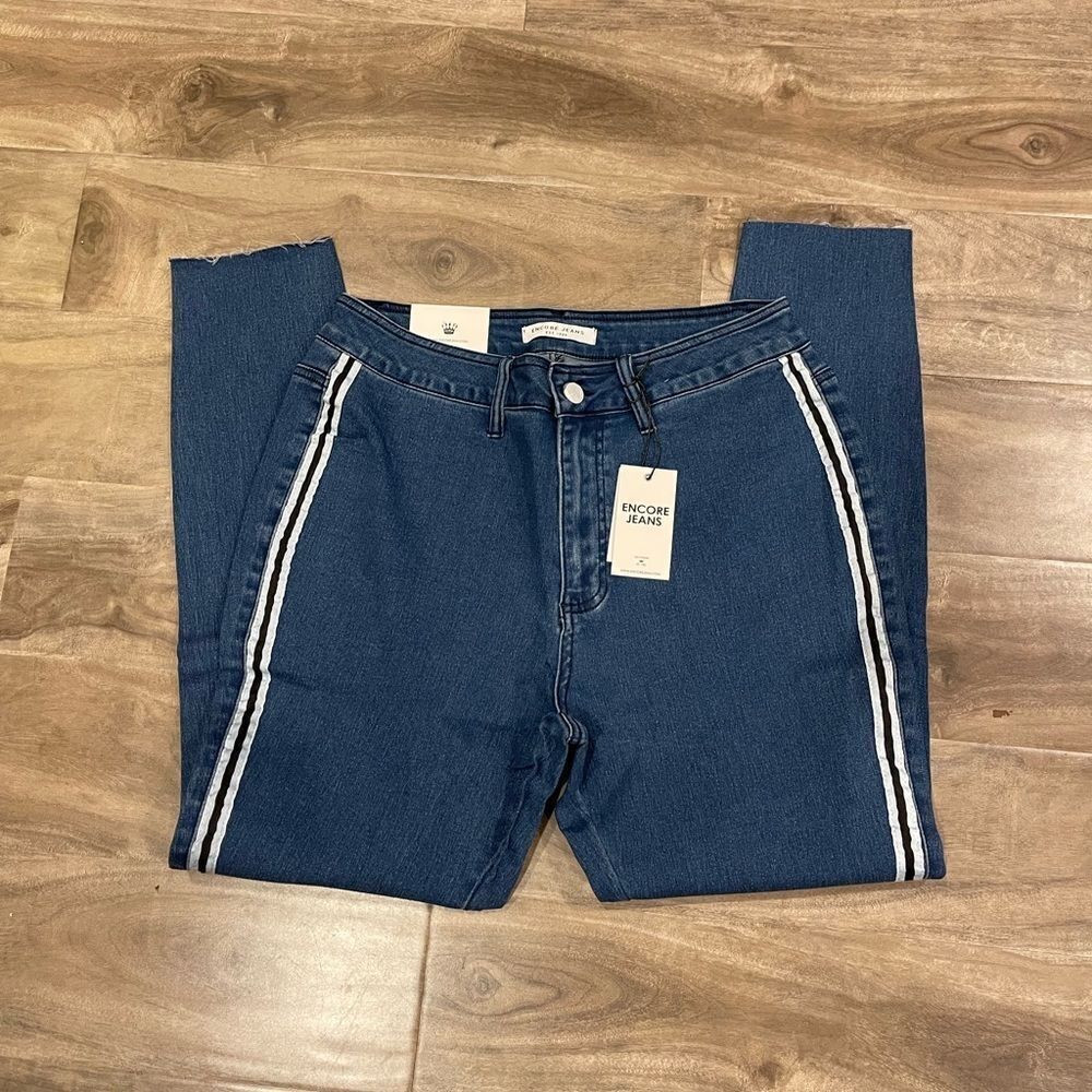 Encore Jeans High Rise Side Trim Skinny XL